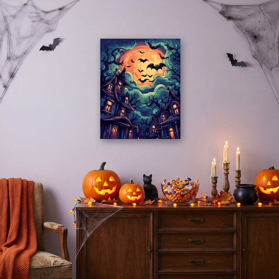 Envol des Chauves-souris | Peinture par numéro