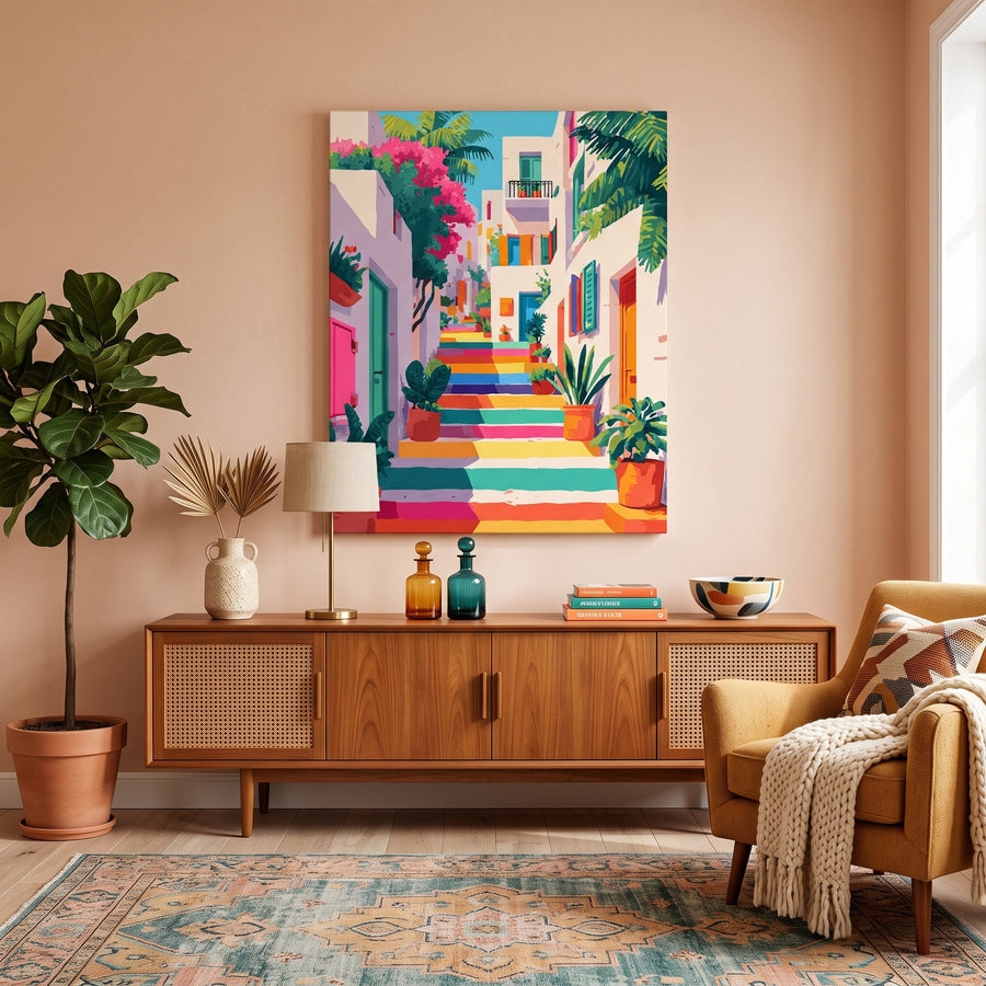 Escalier Arc-en-Ciel | Peinture par numéro
