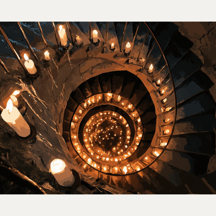 Escalier aux Bougies | Peinture par numéro
