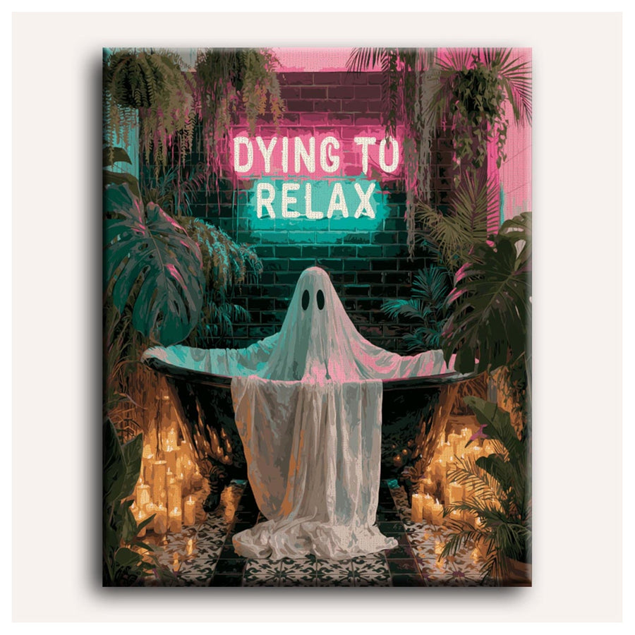Fantôme dans la Baignoire | Peinture par numéro