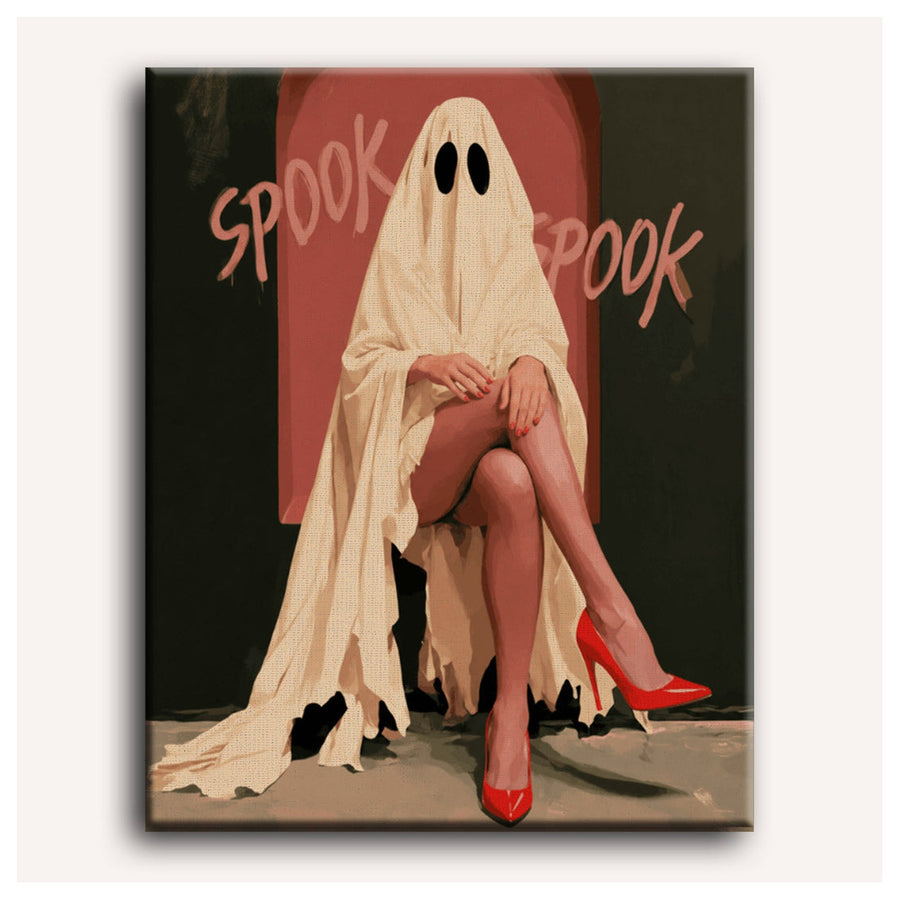 Fantôme en Talons Rouges | Peinture par numéro