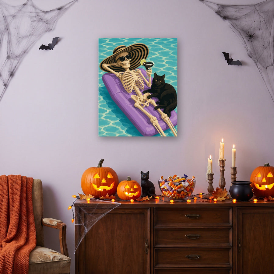 Farniente du Squelette | Peinture par numéro