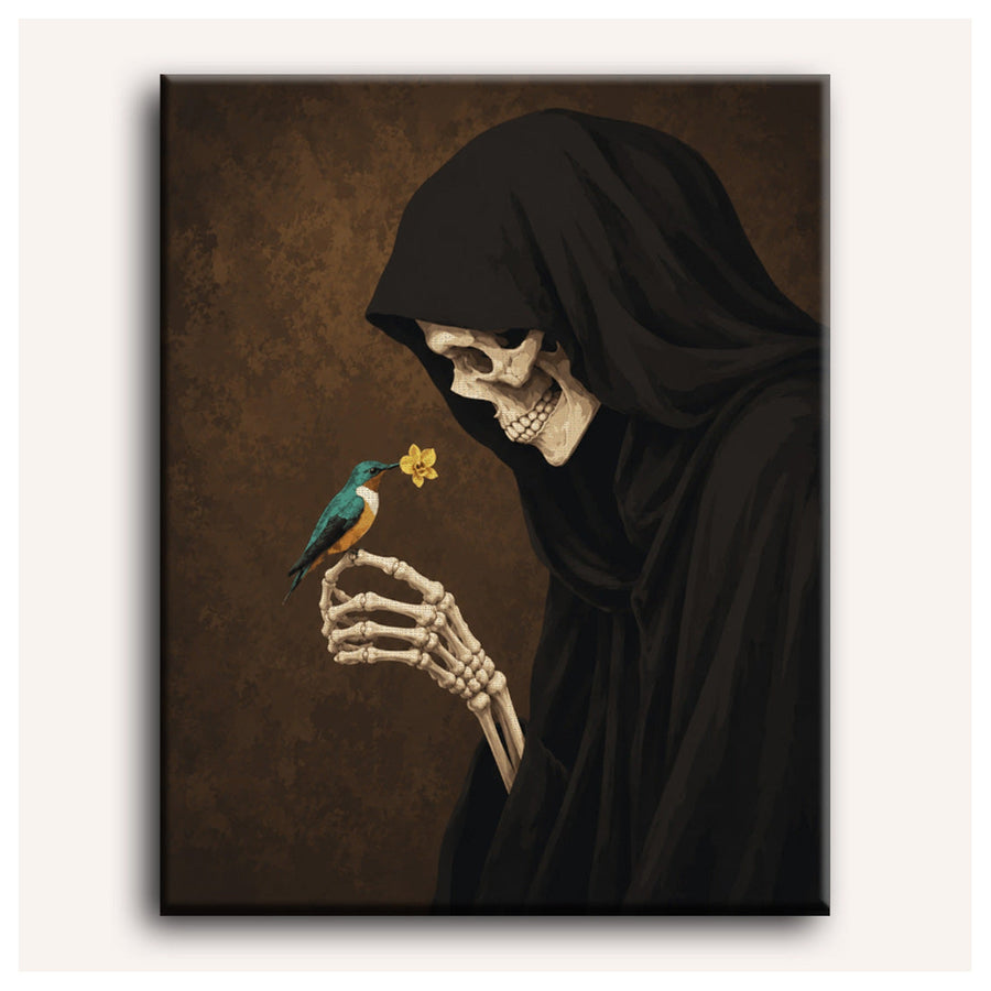 Faucheuse au Colibri | Peinture par numéro