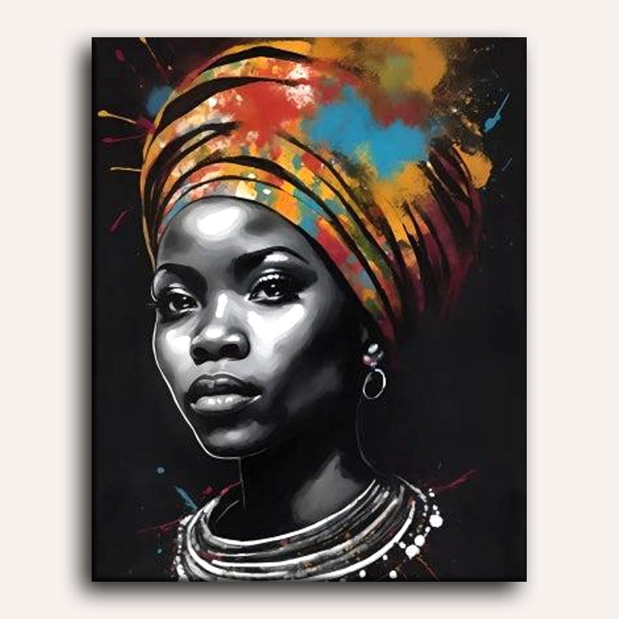 Femme Africaine | Peinture par numéro