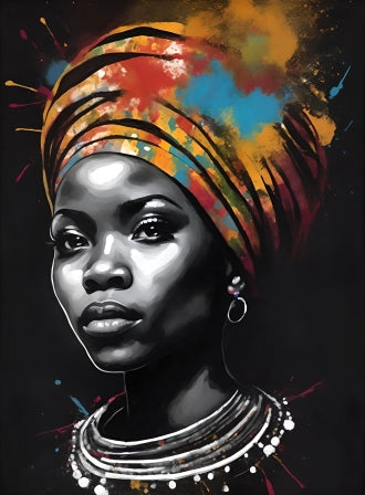 Femme Africaine | Peinture par numéro