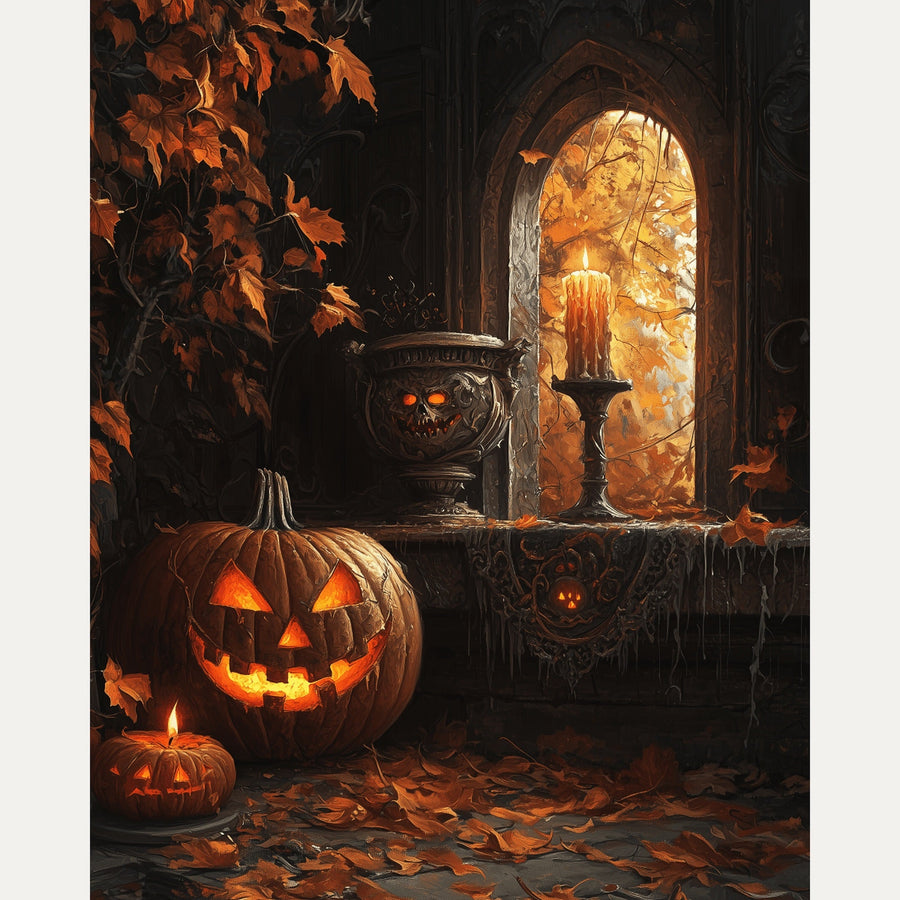 Fenêtre d'Octobre | Peinture par numéro