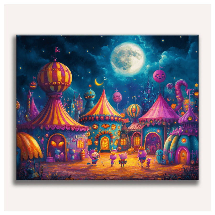 Fête Foraine des Monstres | Peinture par numéro