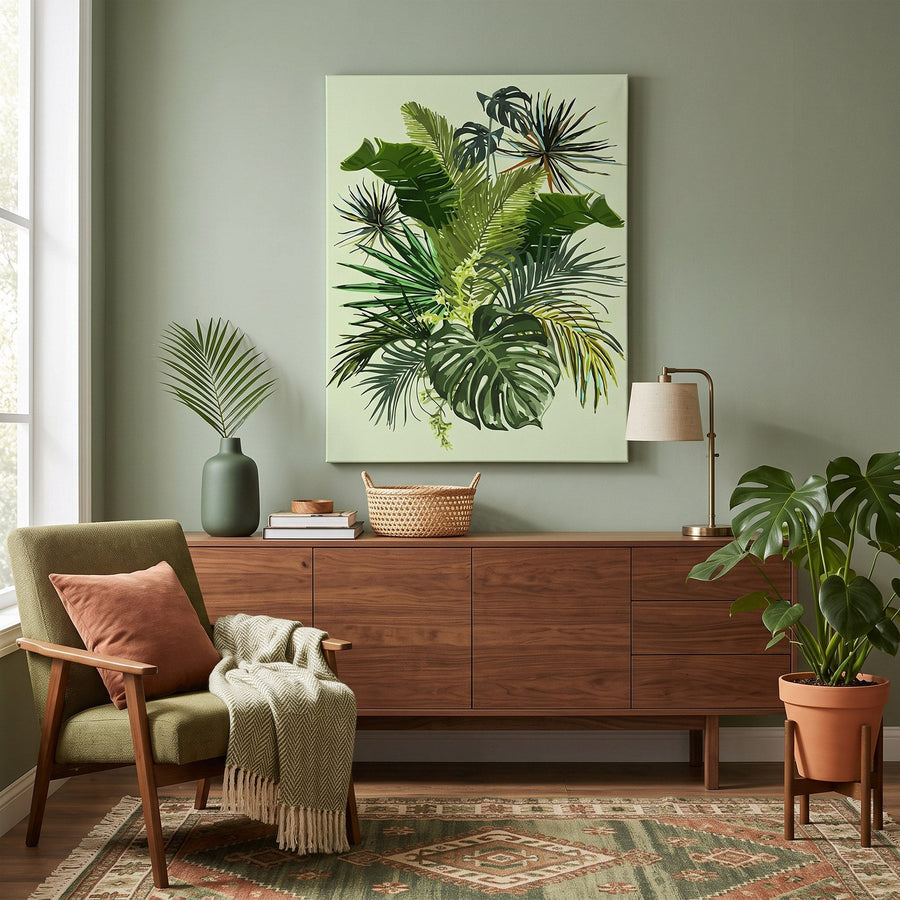 Feuillages Tropicaux | Peinture par numéro