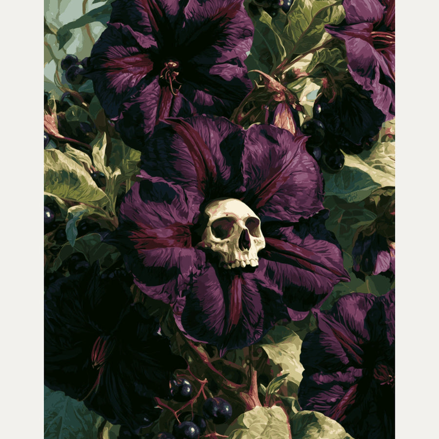 Fleur de Belladone | Peinture par numéro