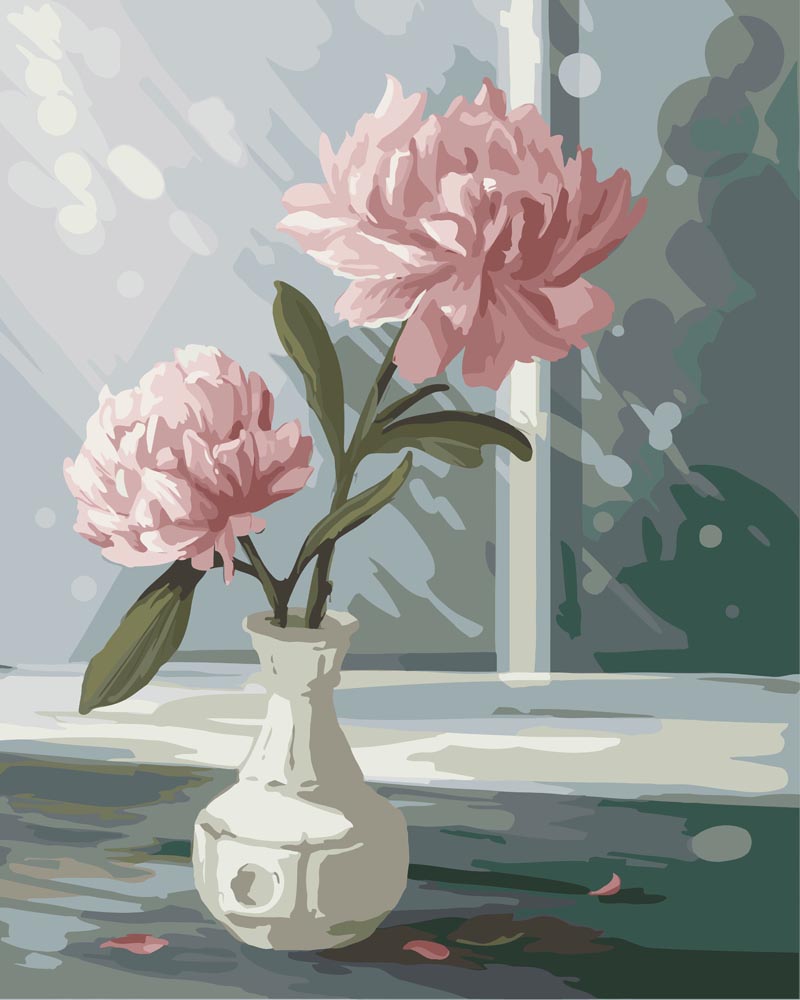 Fleur en Verre | Peinture par numéro