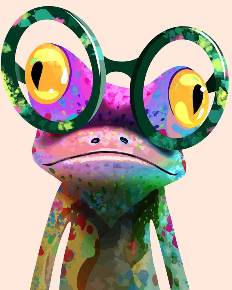 Grenouille Joyeuse | Peinture par numéro