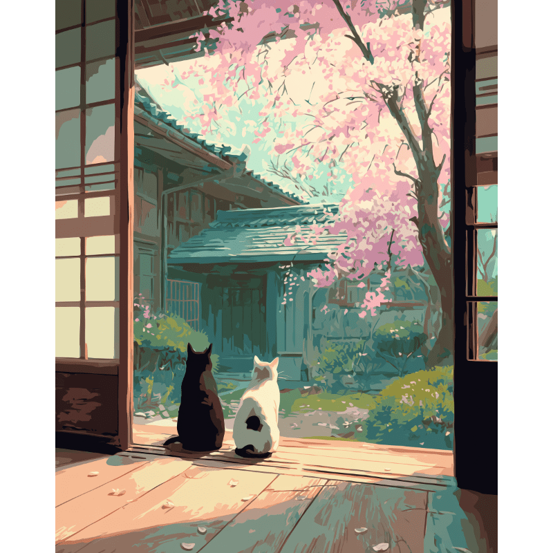 Sérénité Japonaise | Peinture par numéro