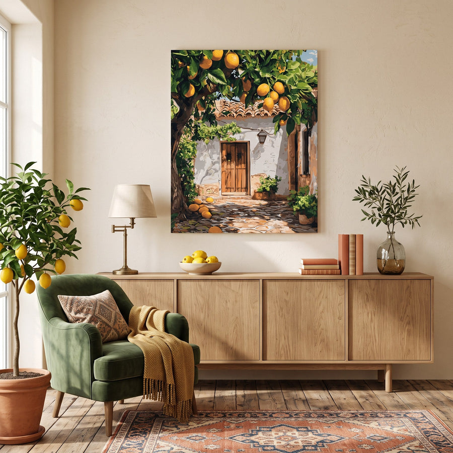 Jardin de citrons | Peinture par numéro