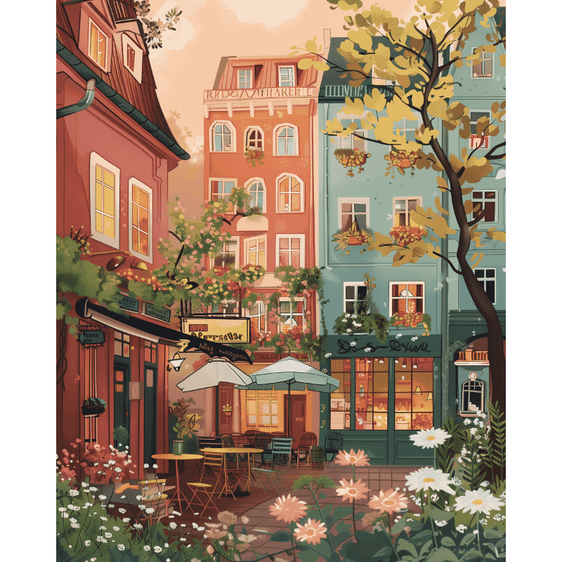 Jardin Urbain | Peinture par numéro