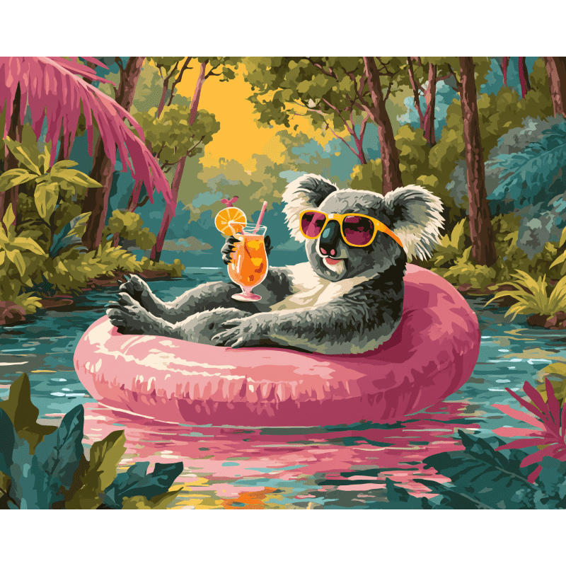Koala Cool | Peinture par numéro