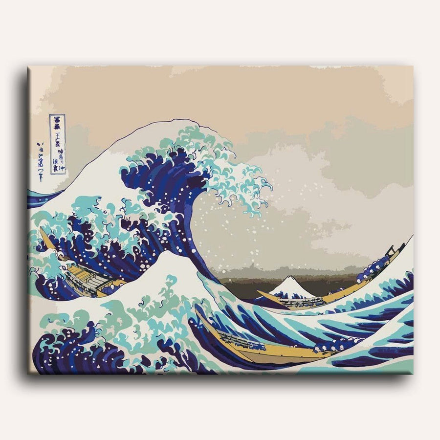 La grande vague de Kanagawa | Peinture par numéro