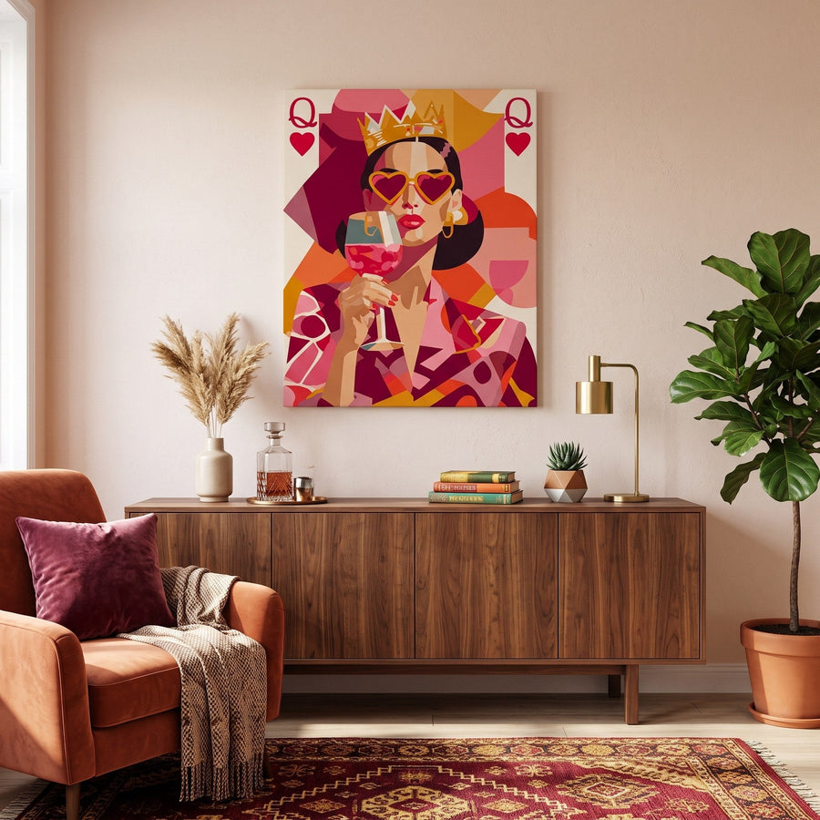 La reine pop art | Peinture par numéro
