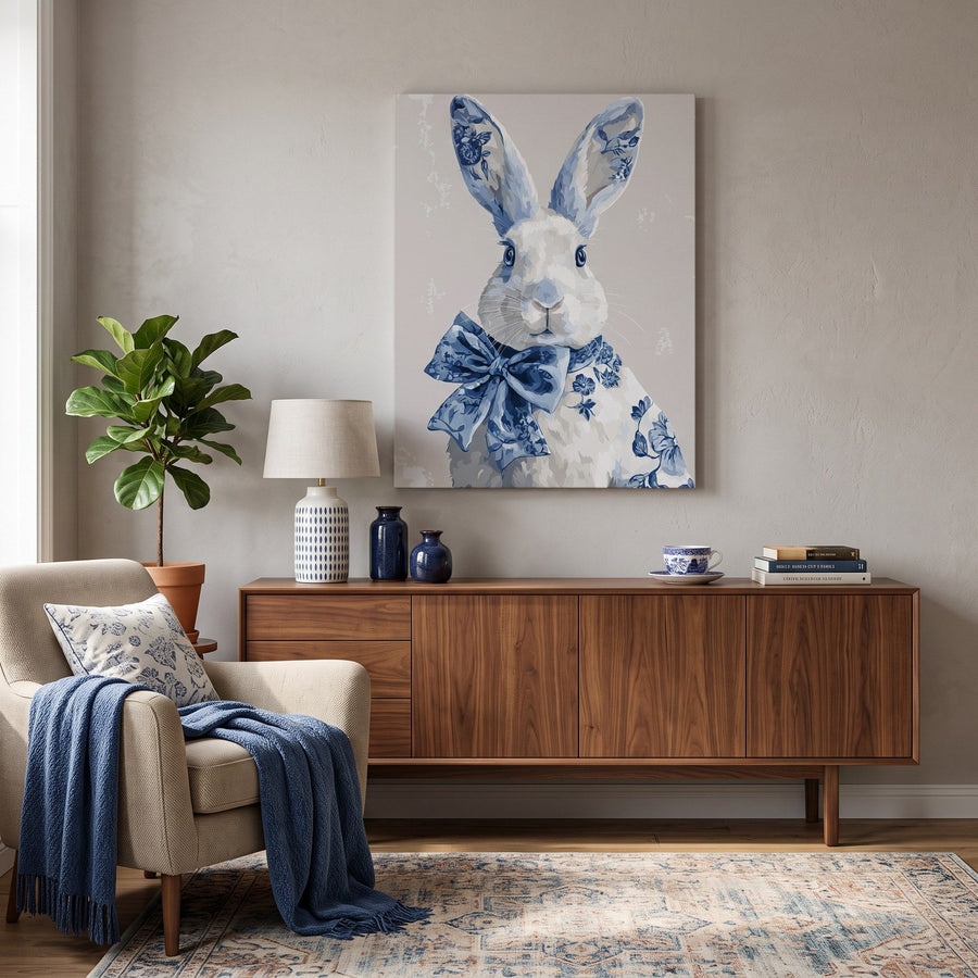 Lapin de Delft | Peinture par numéro