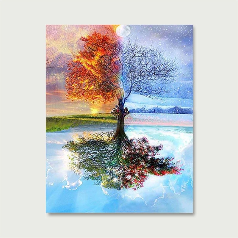 Les 4 Saisons | Peinture par numéro