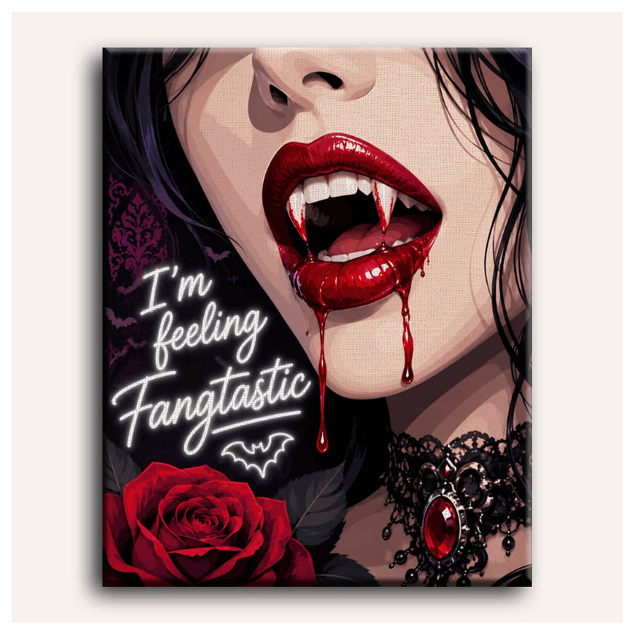 Lèvres de Vampire | Peinture par numéro