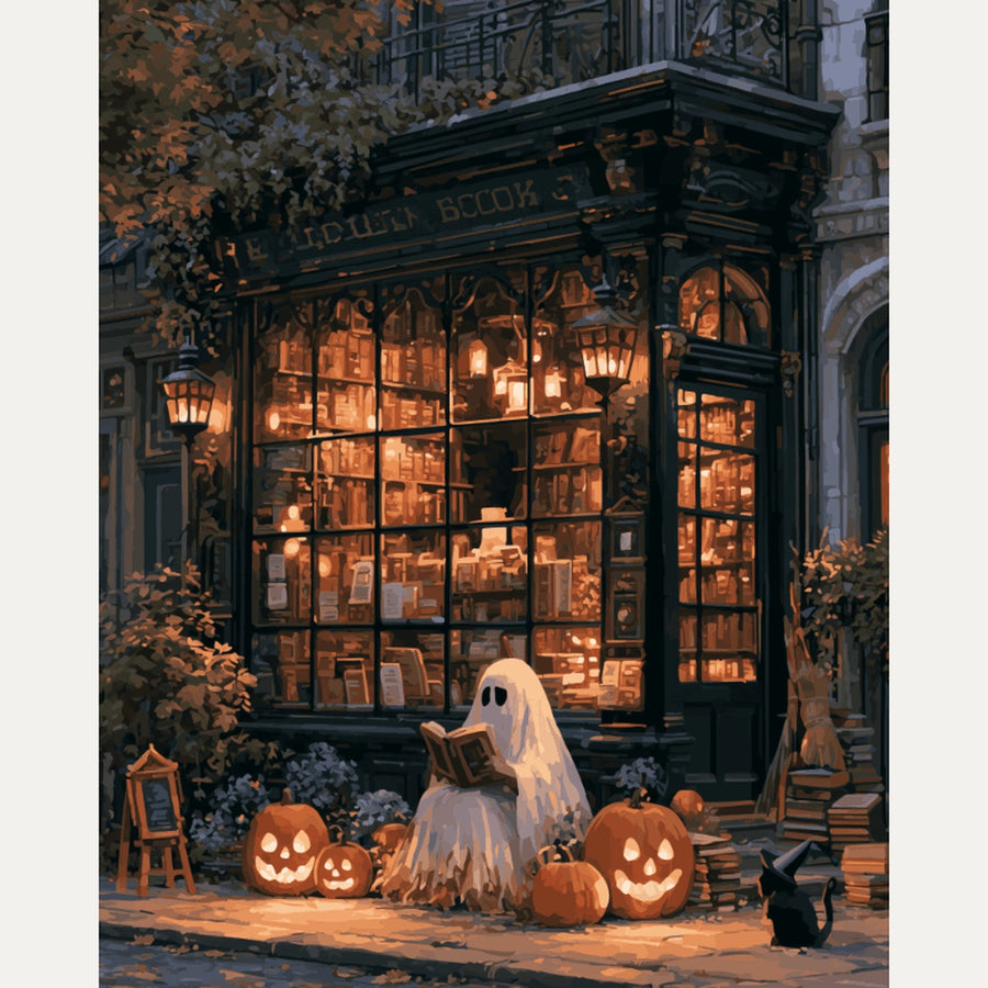 Librairie des Fantômes | Peinture par numéro