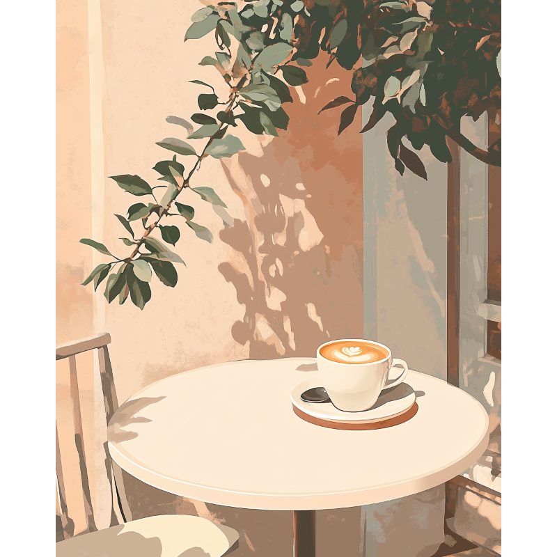 Café du matin | Peinture par numéro