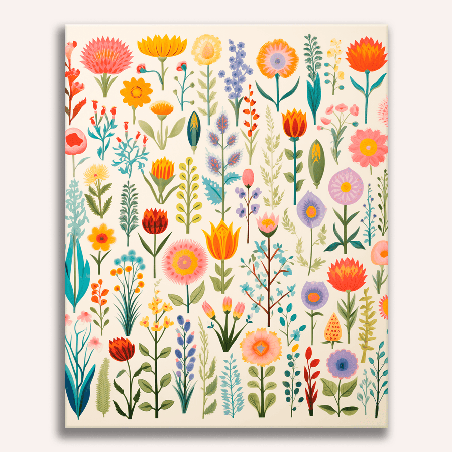 Collection de fleurs | Peinture par numéro