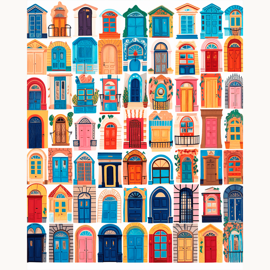 Collection de portes | Peinture par numéro