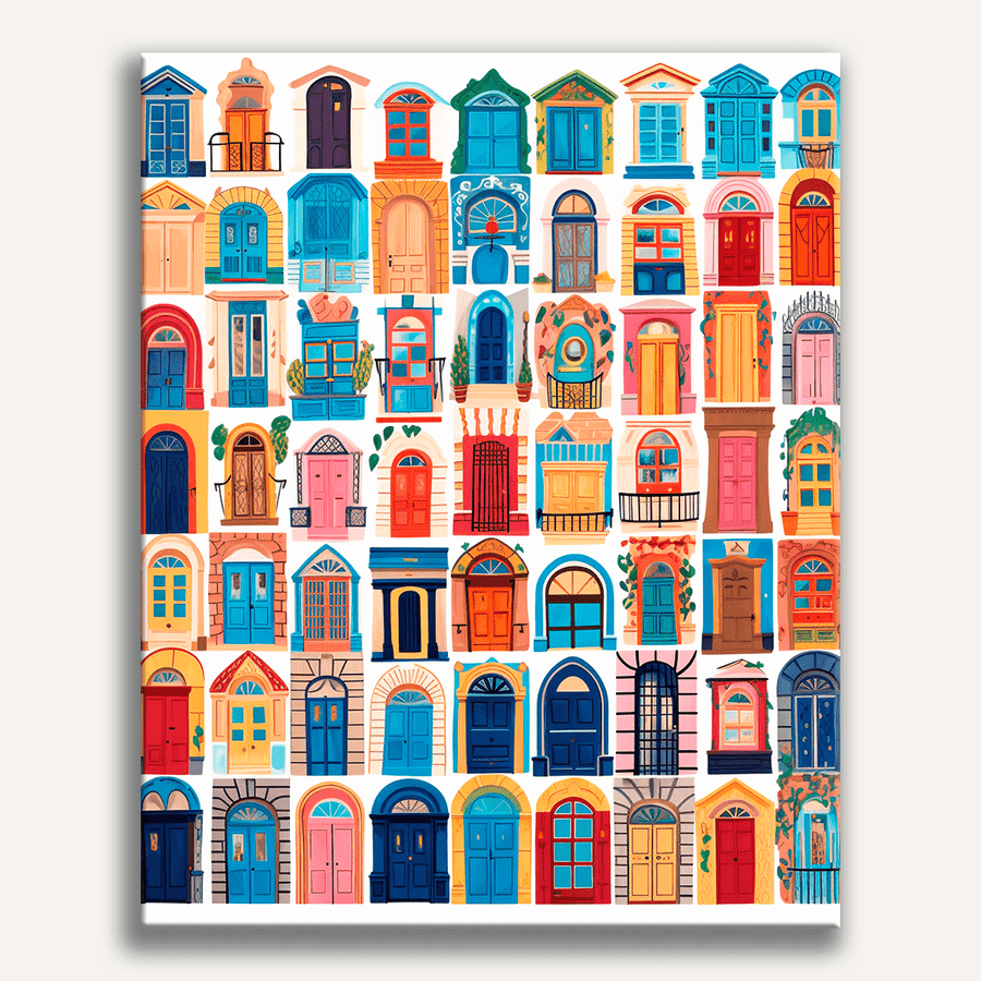 Collection de portes | Peinture par numéro