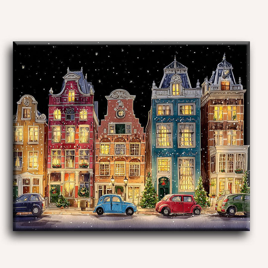 Noël à Amsterdam | Peinture par numéro