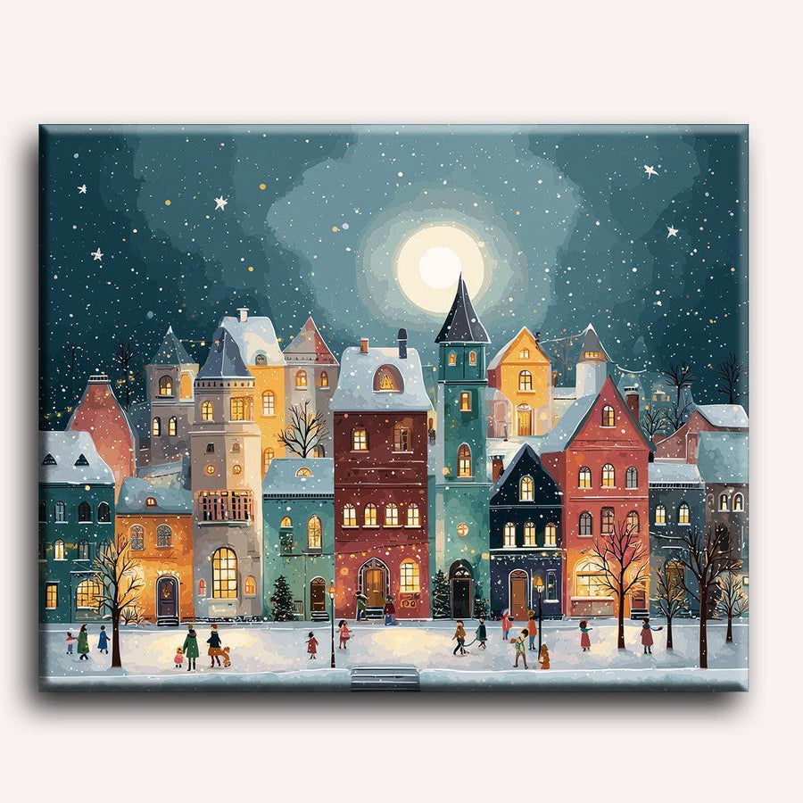 Village de Noël | Peinture par numéro