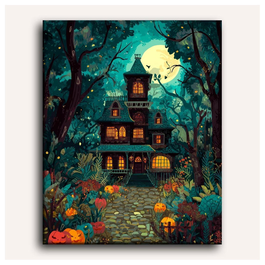 Maison Hantée | Peinture par numéro