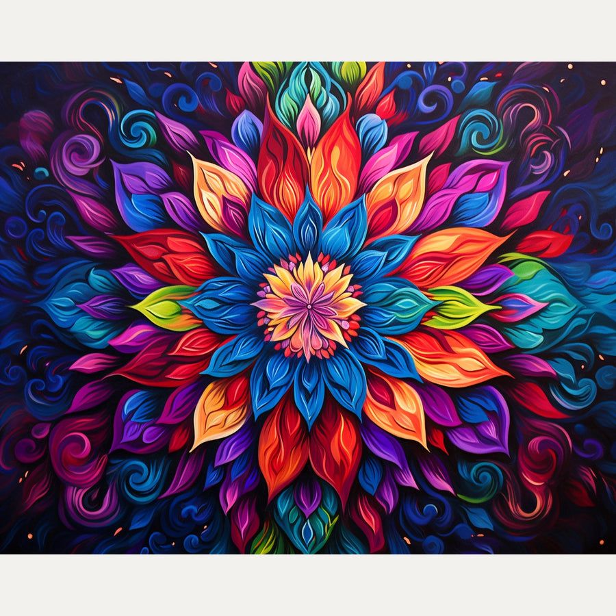 Mandala Lumineux | Peinture par numéro