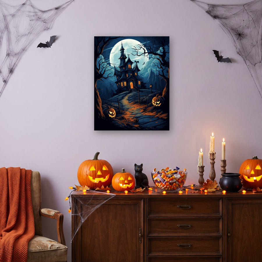 Manoir de Pleine Lune | Peinture par numéro
