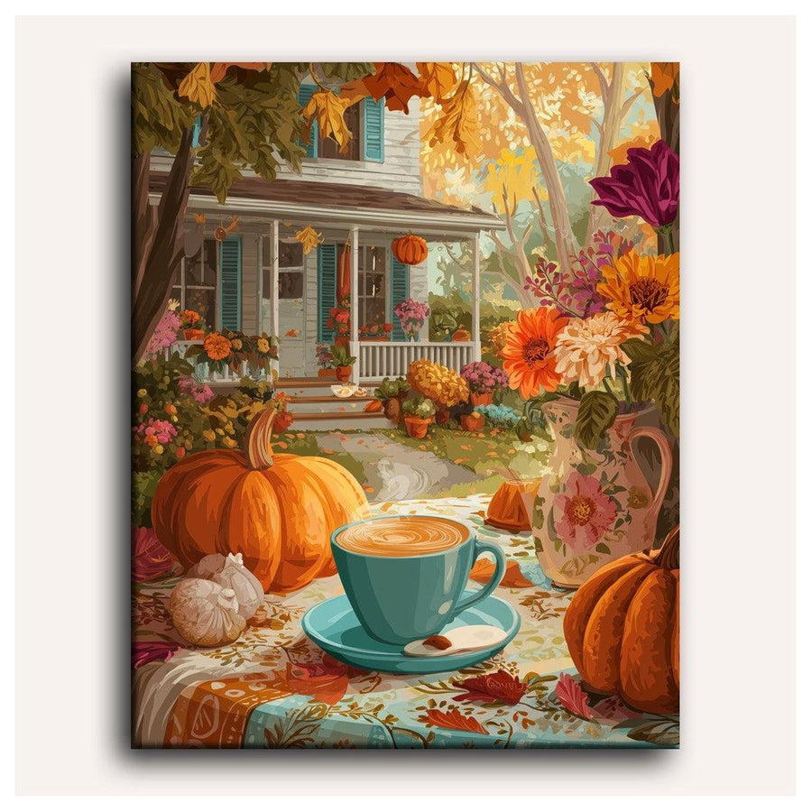Matin de Citrouilles | Peinture par numéro