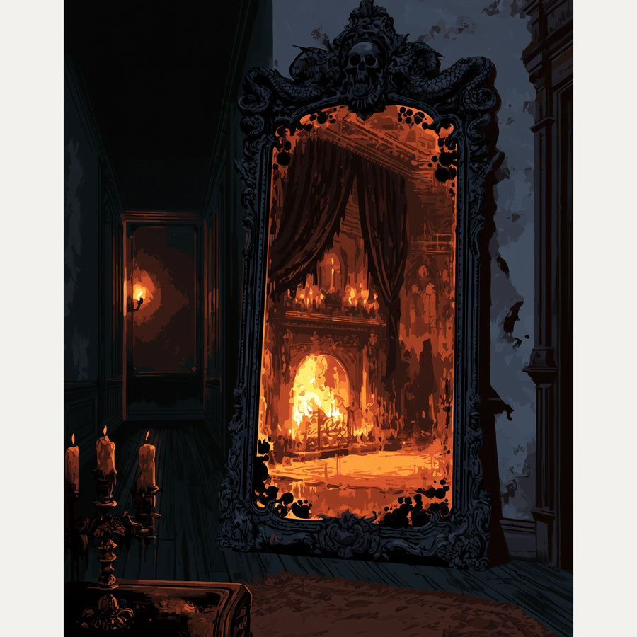 Miroir de la Cheminée | Peinture par numéro