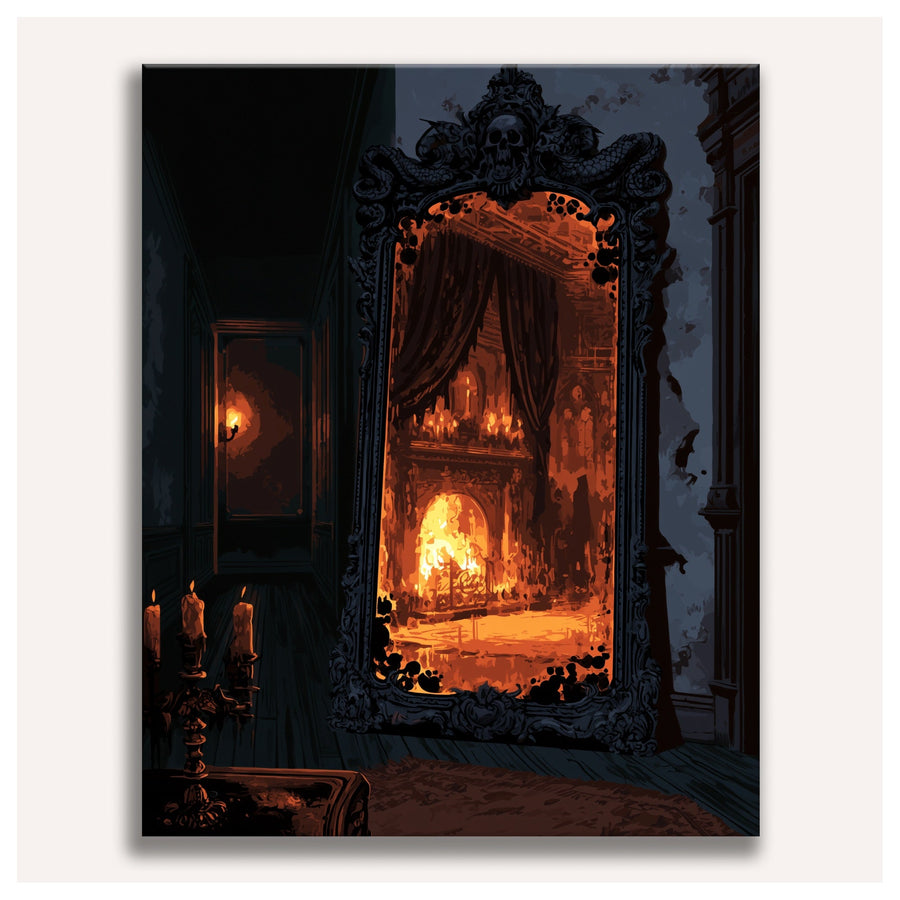 Miroir de la Cheminée | Peinture par numéro