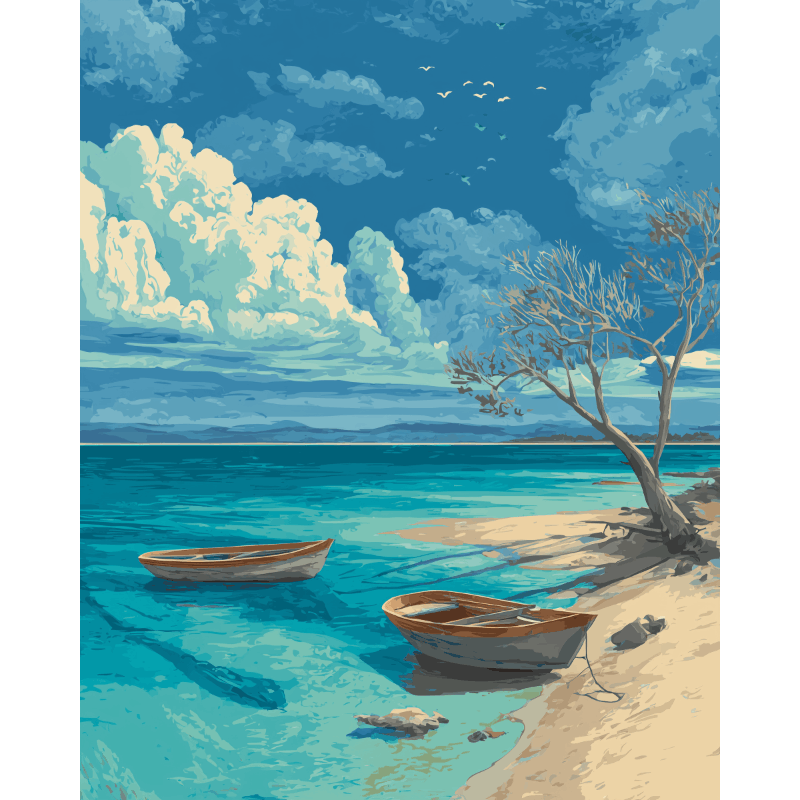 Nuances de Bleu | Peinture par numéro