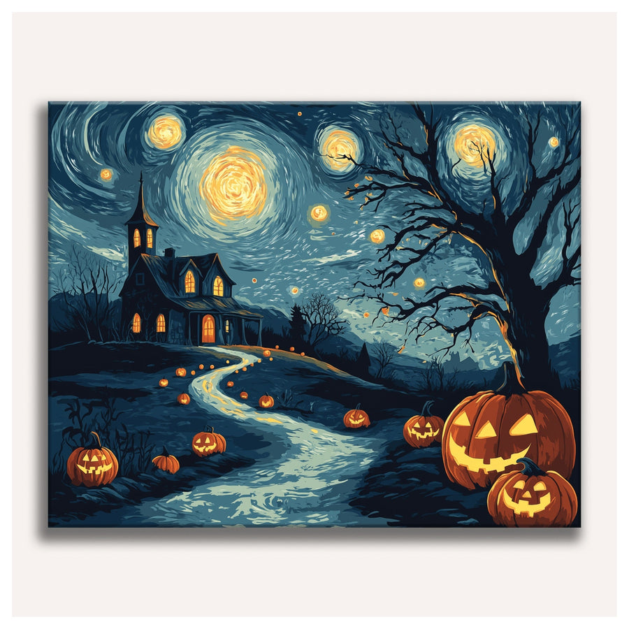 Nuit Étoilée d'Octobre | Peinture par numéro