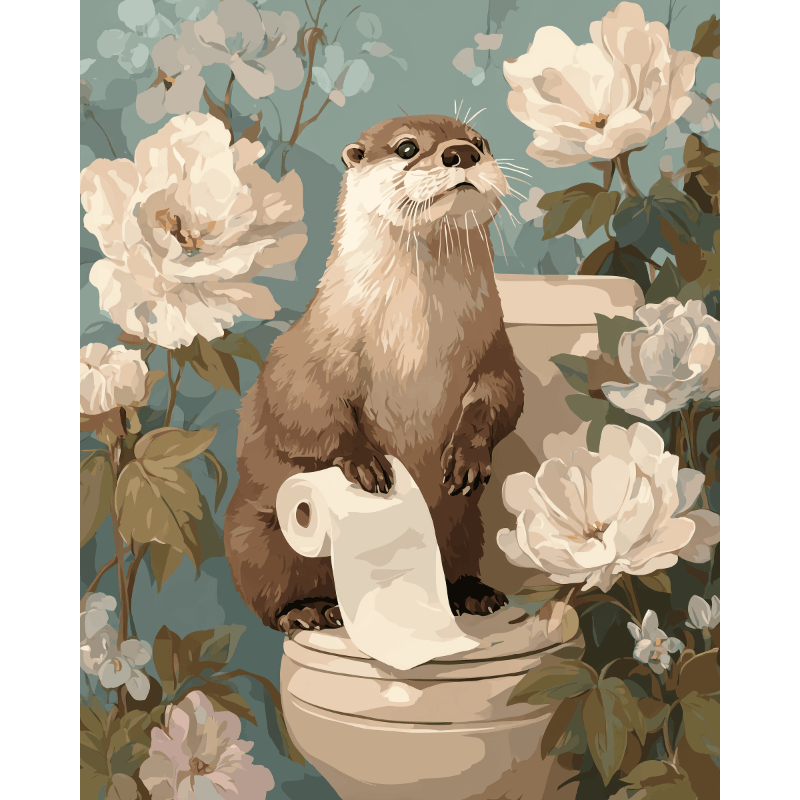 Loutre Mignonne | Peinture par numéro