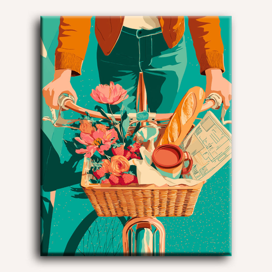 Panier du Matin | Peinture par numéro