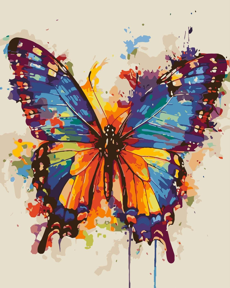 Papillon Éclaboussé | Peinture par numéro