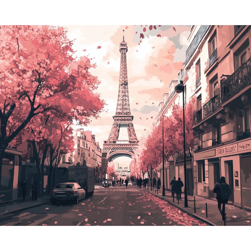 Paris Romantique | Peinture par numéro