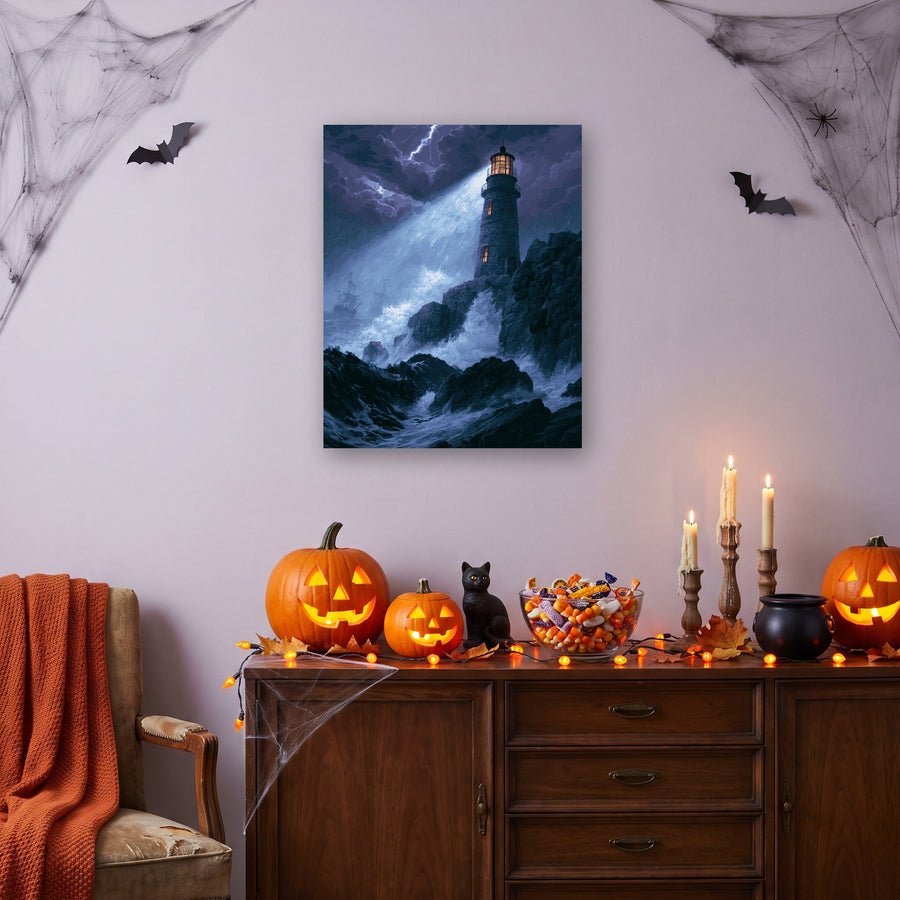 Phare dans la Tempête | Peinture par numéro