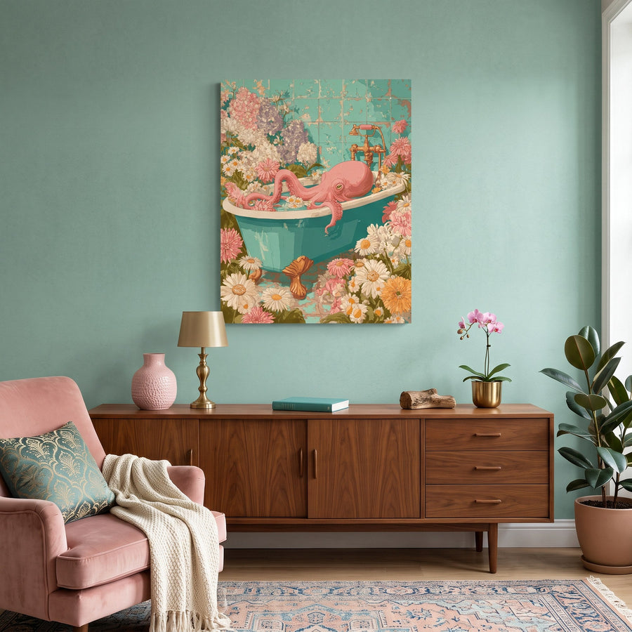 Pieuvre Fleurie | Peinture par numéro