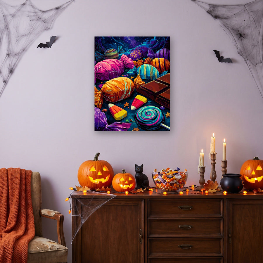 Pluie de Friandises | Peinture par numéro