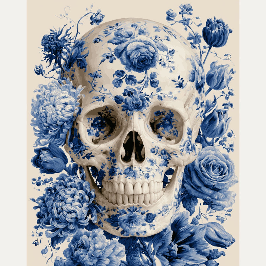 Porcelaine Bleue | Peinture par numéro