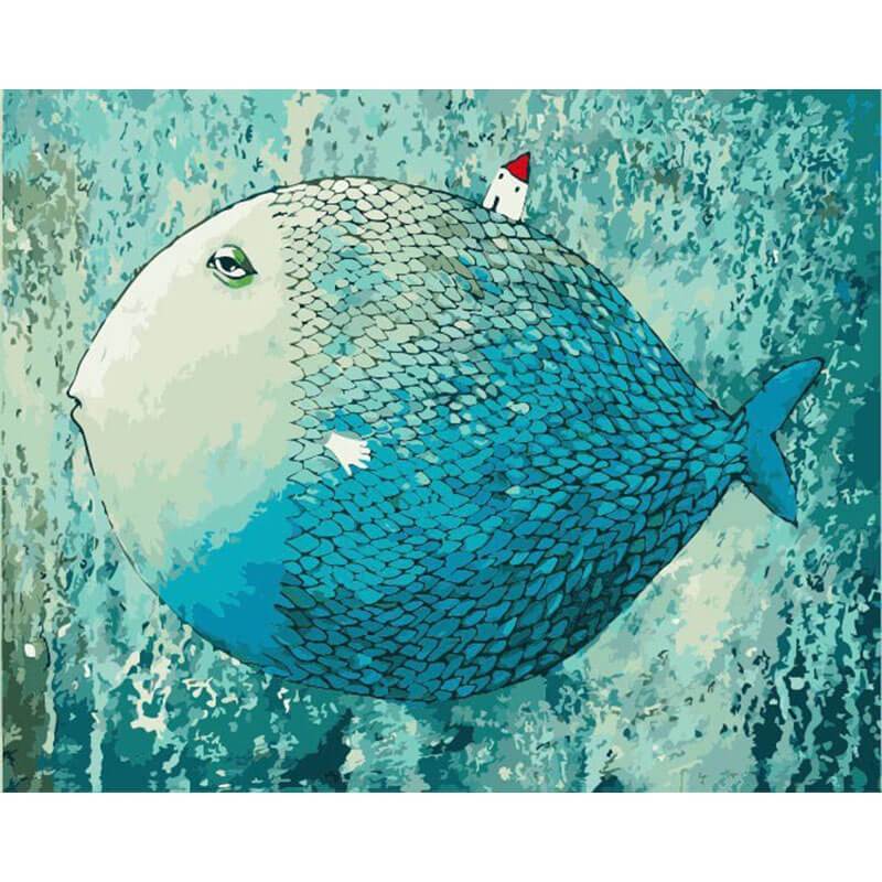 Poisson-globe | Peinture par numéro