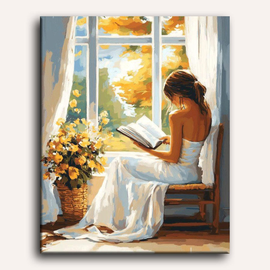 Lecture à la Fenêtre | Peinture par numéro