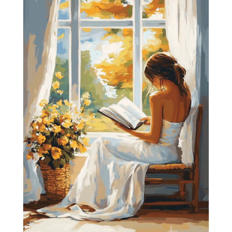 Lecture à la Fenêtre | Peinture par numéro